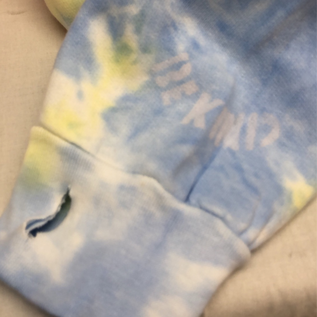 tie dye secret message (cuff note) 